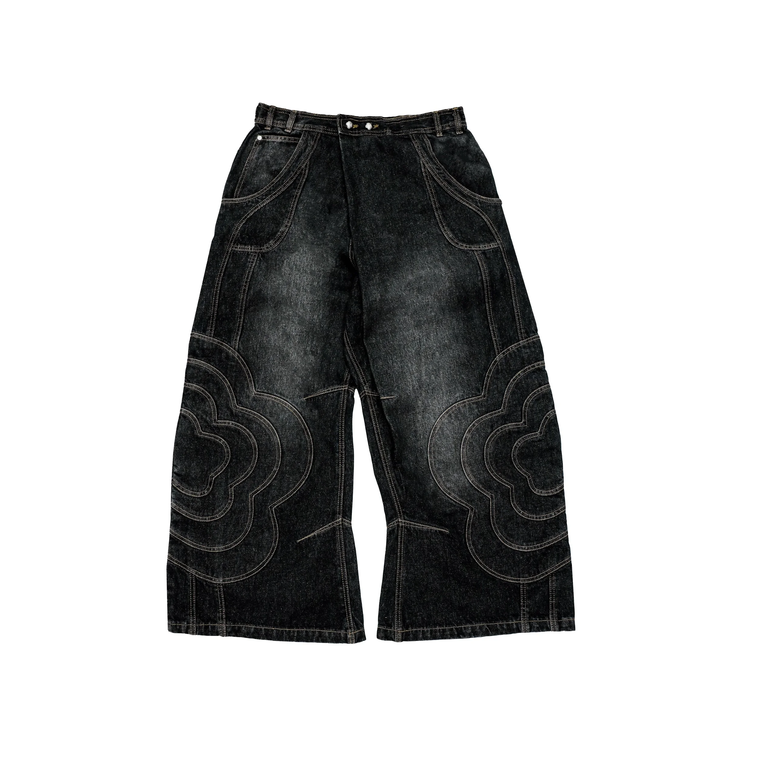 Sundae School x Jooniverse Pants - Stonewash Black